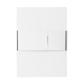 Gewone zwarte en witte traditionele bruiloft uitnodigingen wikkel (Achterkant Voorbeeld)