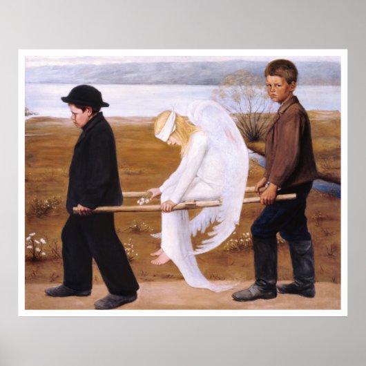 Gewonnen engel van Hugo Simberg Favorite CC1254 XL Poster (Voorkant)