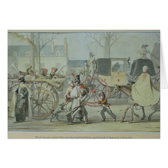 Gewonnen Franse soldaten die Parijs binnenkomen (Voorkant Horizontaal)