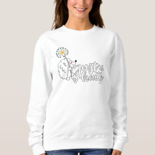 Gewoon ademen Inspirerend Quote Bloemenbloem Paard Trui