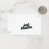 Gewoon ademen notitiekaartje (Voorkant / Achterkant in situ)