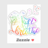 Gewoon ademen paardenbloem blazen in de wind sticker (Vel)