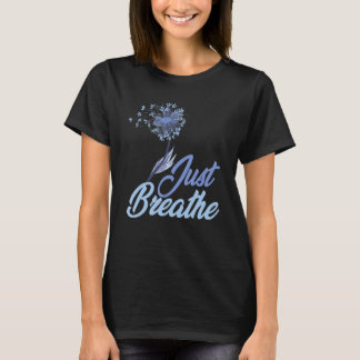 Gewoon Ademen Paardenbloem Wilde Bloem Botanisch N T-shirt