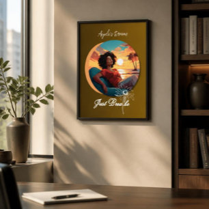 Gewoon Ademhalen Afro-Amerikaanse vrouw Poster