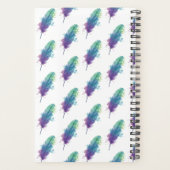 Gewoon Ademhalen Boho Waterverf Monogram Planner (Achterkant)