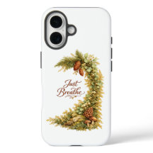 Gewoon Ademhalen Dennenkegel Aquarel iPhone 16 hoe