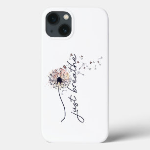 Gewoon Ademhalen Paardenbloem Aanmoediging Yoga iPhone 13 Hoesje