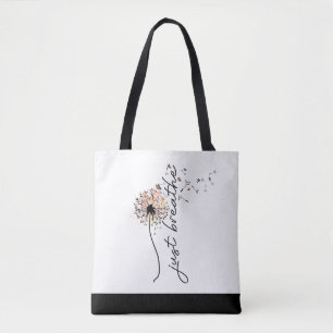 Gewoon Ademhalen Paardenbloem Vlinder Inspiratie Y Draagtas