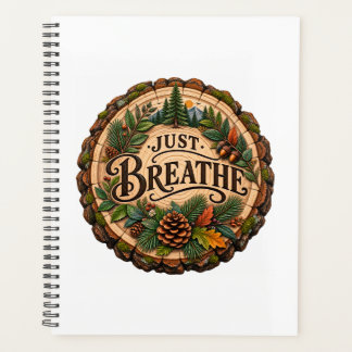 Gewoon Ademhalen Rustieke Bos Hardcover Notitieboe Planner