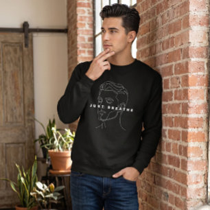 Gewoon Ademhalen Zwarte Sweater   Minimalistische 
