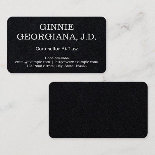 Gewoon adviseur en basisadviseur bij het Visitekaa Visitekaartje (Voorkant / Achterkant)