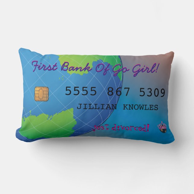 Gewoon afgesplitst Funny Fab Vrouw Joke Kussen (Voorkant)