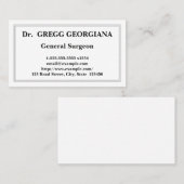 Gewoon Algemeen Visitekaartje chirurg (Voorkant / Achterkant)