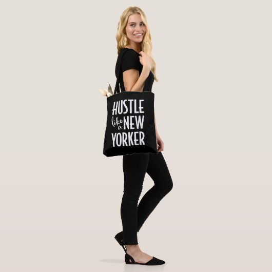 Gewoon als een New Yorker canvas tas (Op model)