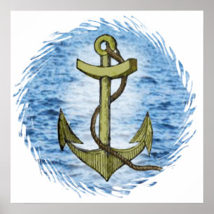 Gewoon anker 20X20 Poster