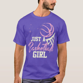 Gewoon basketbalspeler Funny Woman Softball T-shirt