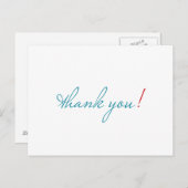 gewoon bedankt briefkaart (Voorkant / Achterkant)