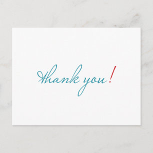 gewoon bedankt briefkaart