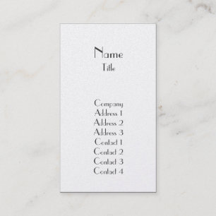 Gewoon bedrijf visitekaartje