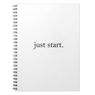 Gewoon Beginnen Inspirerende Citaat Spiraal Foto N Notitieboek