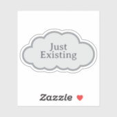 Gewoon Bestaand - Herkenbare Cloud Sticker (Vel)