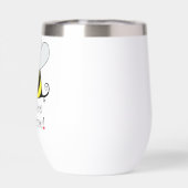 Gewoon bijen Geweldige Cute Yellow Bumble Bee. (Achterkant)