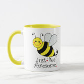 Gewoon bijen Geweldige Cute Yellow Bumble Bee. Mok (Links)