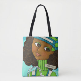 'Gewoon bijen 'in me meisjes' Over Print Canvas ta Draagtas