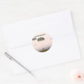 Gewoon binnenvallen ronde sticker (Envelop)