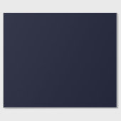 Gewoon blauw Zwart Kleur Shade Tone Cadeaupapier (Vlak)