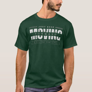 Gewoon Blijven Doorgaan Motiverende Typografie T-shirt