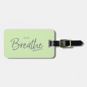 Gewoon Breedte, Yoga, Zen Quote Bagagelabel