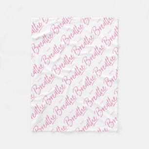 Gewoon Breedte, Yoga, Zen Quote Fleece Deken