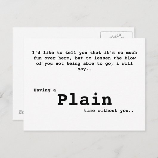 Gewoon briefkaart (Voorkant / Achterkant)