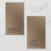 Gewoon browny Modern Consultant Visitekaartje (Voorkant / Achterkant)