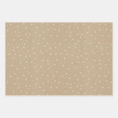 Gewoon bruin papier met kerstDesign Inpakpapier Vel (Voorkant)