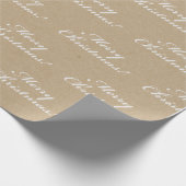 Gewoon bruin papier met witte patronen (Hoek)