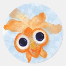 Gewoon bubbelend door Watercolor Goudvis Stickers