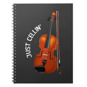 Gewoon Celend Grappig Ontspannen Cello Viool Notitieboek