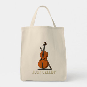 Gewoon Cellin Cello Gag Novelty Tote Bag