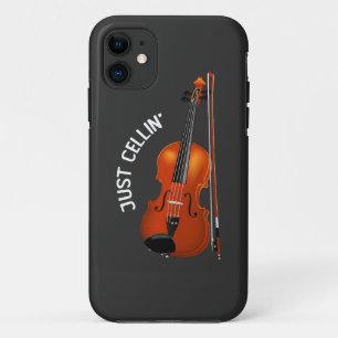 Gewoon Cellin' Grappige Chilling Cello Viool iPhone 11 Hoesje