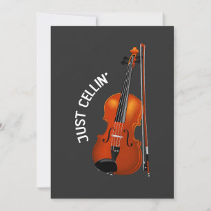 Gewoon Cellin' Grappige Chilling Cello Viool Kaart