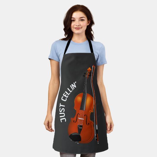 Gewoon Cellin' Grappige Chilling Cello Viool Schort (Gedragen)