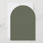 Gewoon Chic Wedding Pearl/Moss Green Arch ID1046 Kaart (Achterkant)