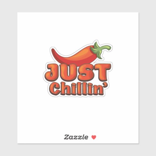 Gewoon chillen sticker (Vel)