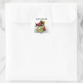 Gewoon chillin' (Java Duke Mascot Character) Ronde Sticker (Tas)
