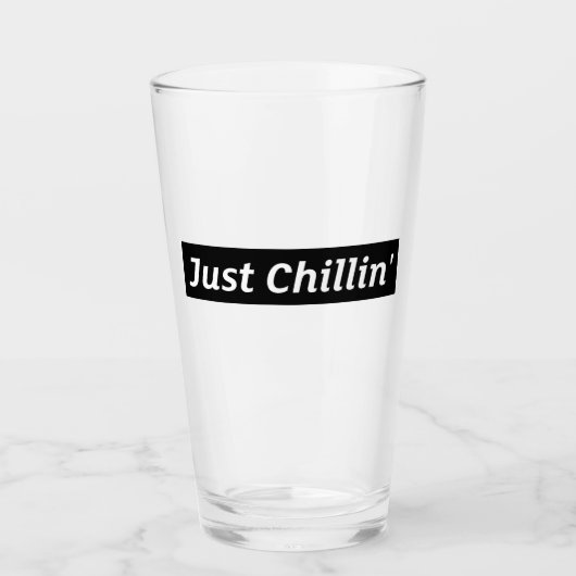 Gewoon Chillin’ Pint Glass Glas (Voorkant)