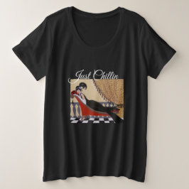 Gewoon Chillin Vrouwen Plus-Size Basic T-shirt