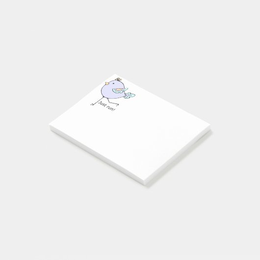 Gewoon Cute Cartoon runnen Post-it® Notes (Schuin)