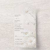 Gewoon Daisies All In One Uitnodiging (Binnen)